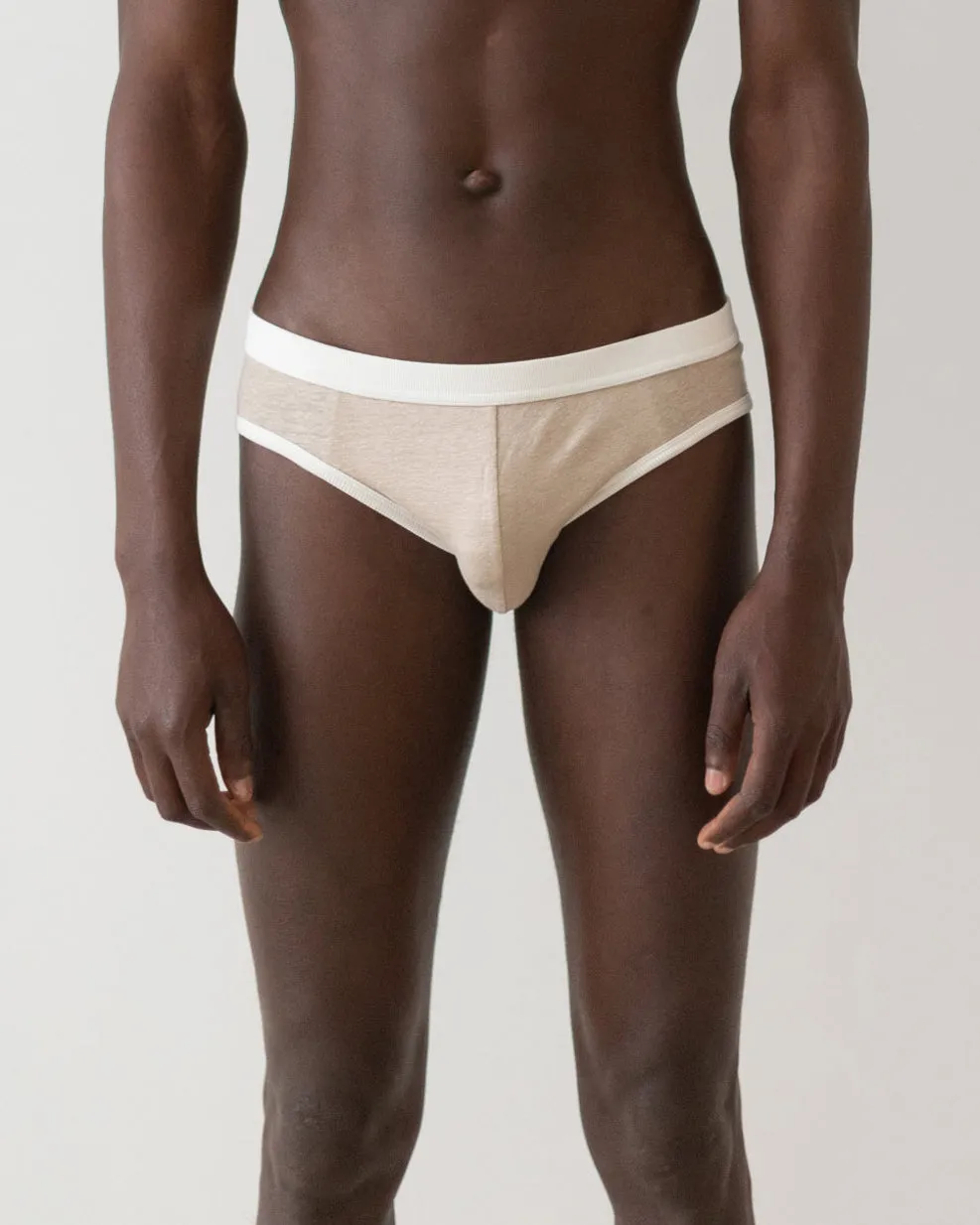 TA-CT Teleno Linen Mini Briefs - Natural