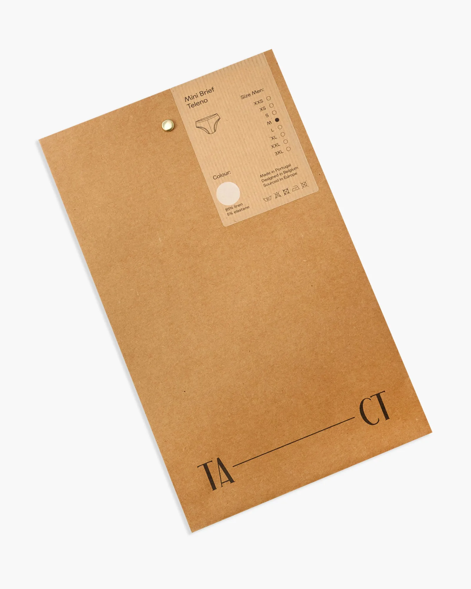 TA-CT Teleno Linen Mini Briefs - Natural