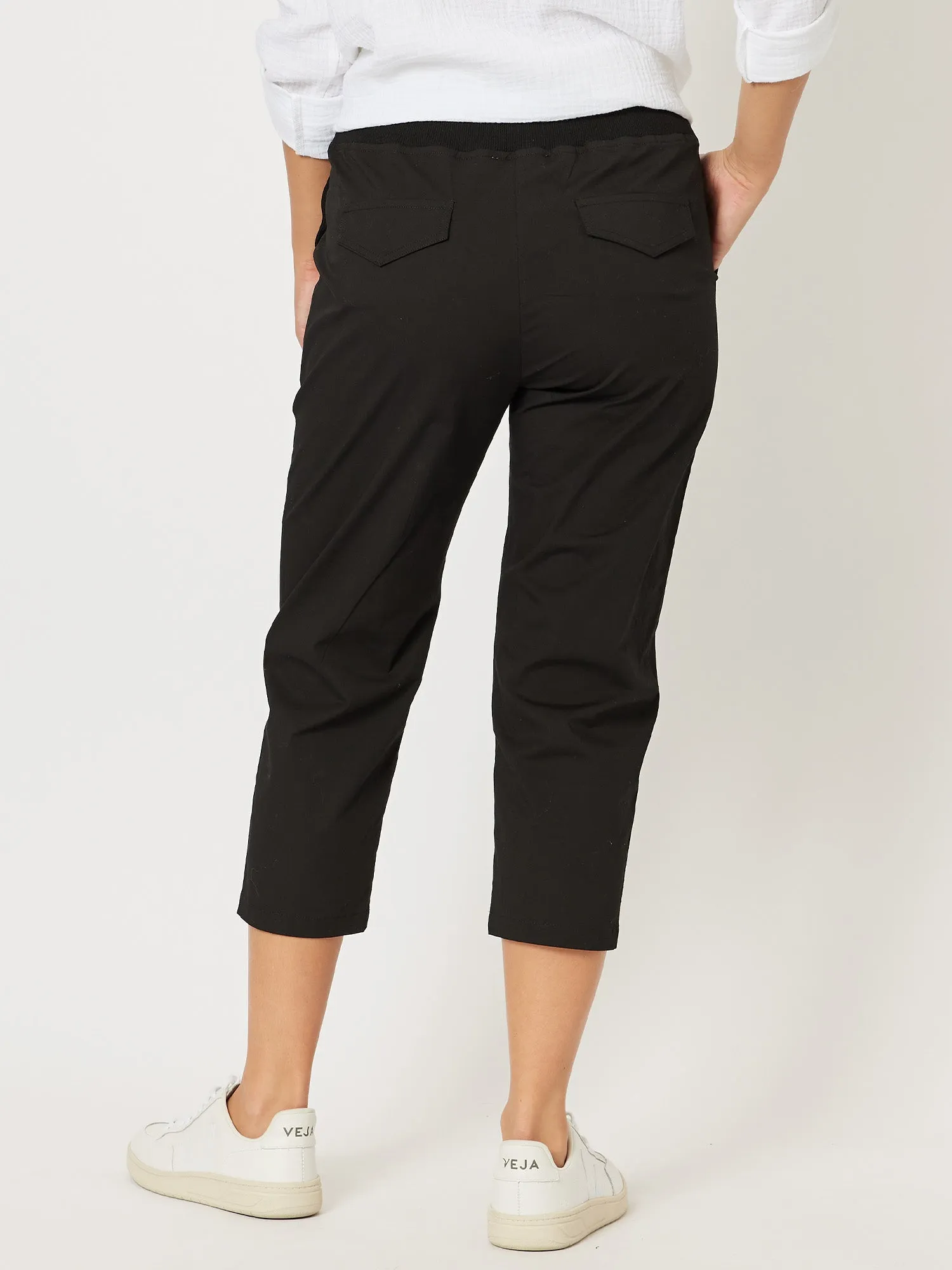 Threadz Santorini Cotton Pant Black
