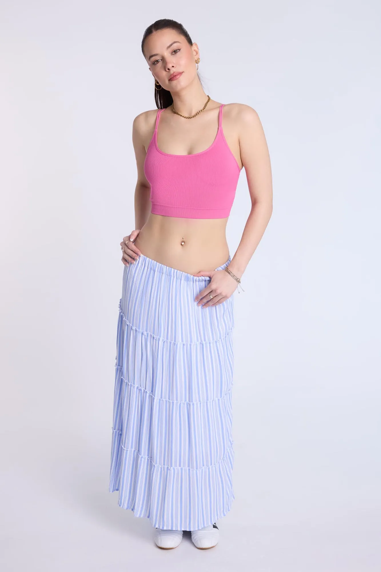 Tiered Maxi Skirt