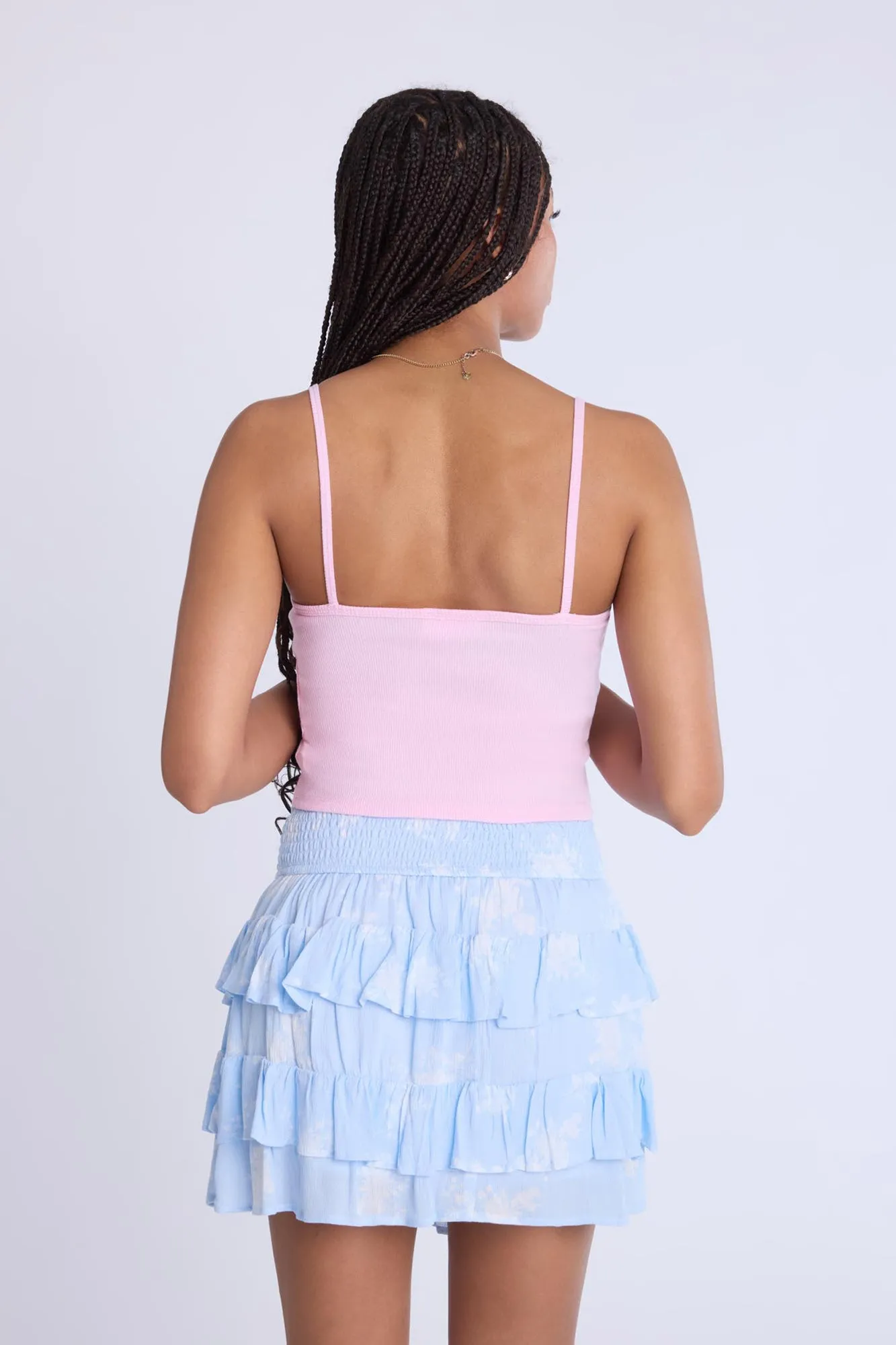 Tiered Mini Skirt