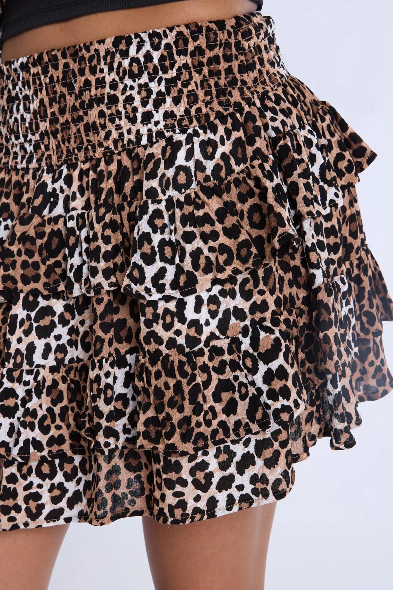 Tiered Mini Skirt