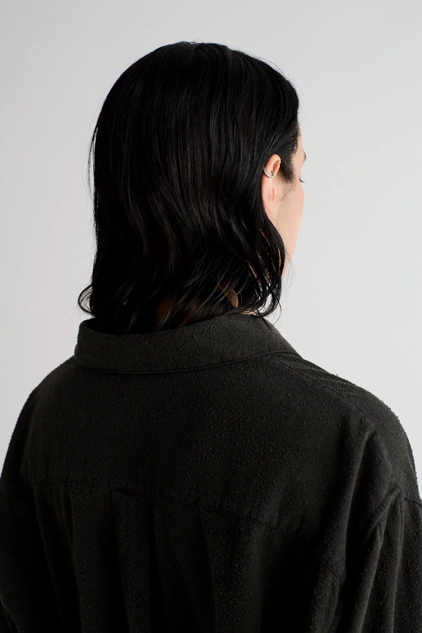 Tiki Black Noil Silk