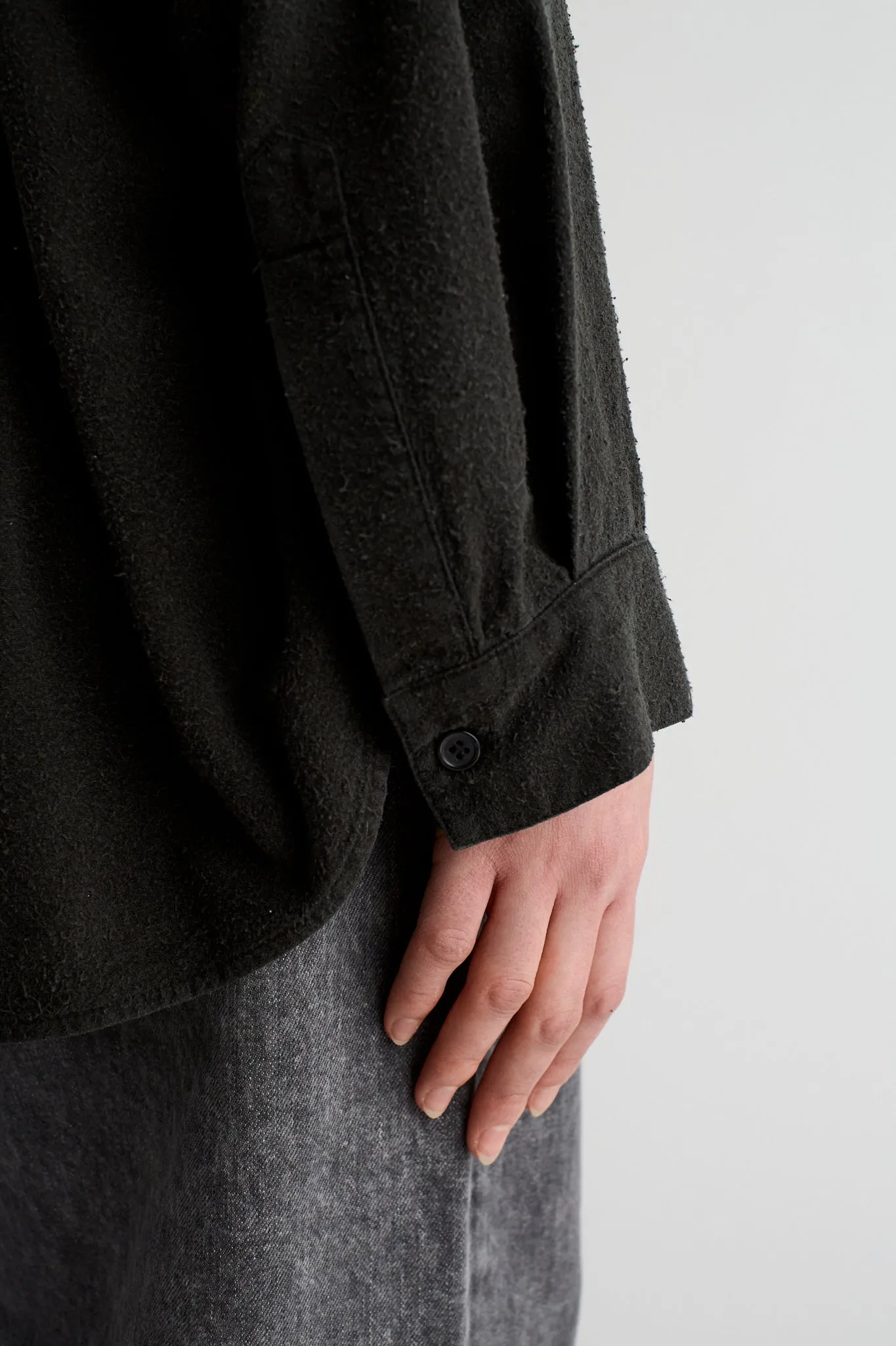 Tiki Black Noil Silk