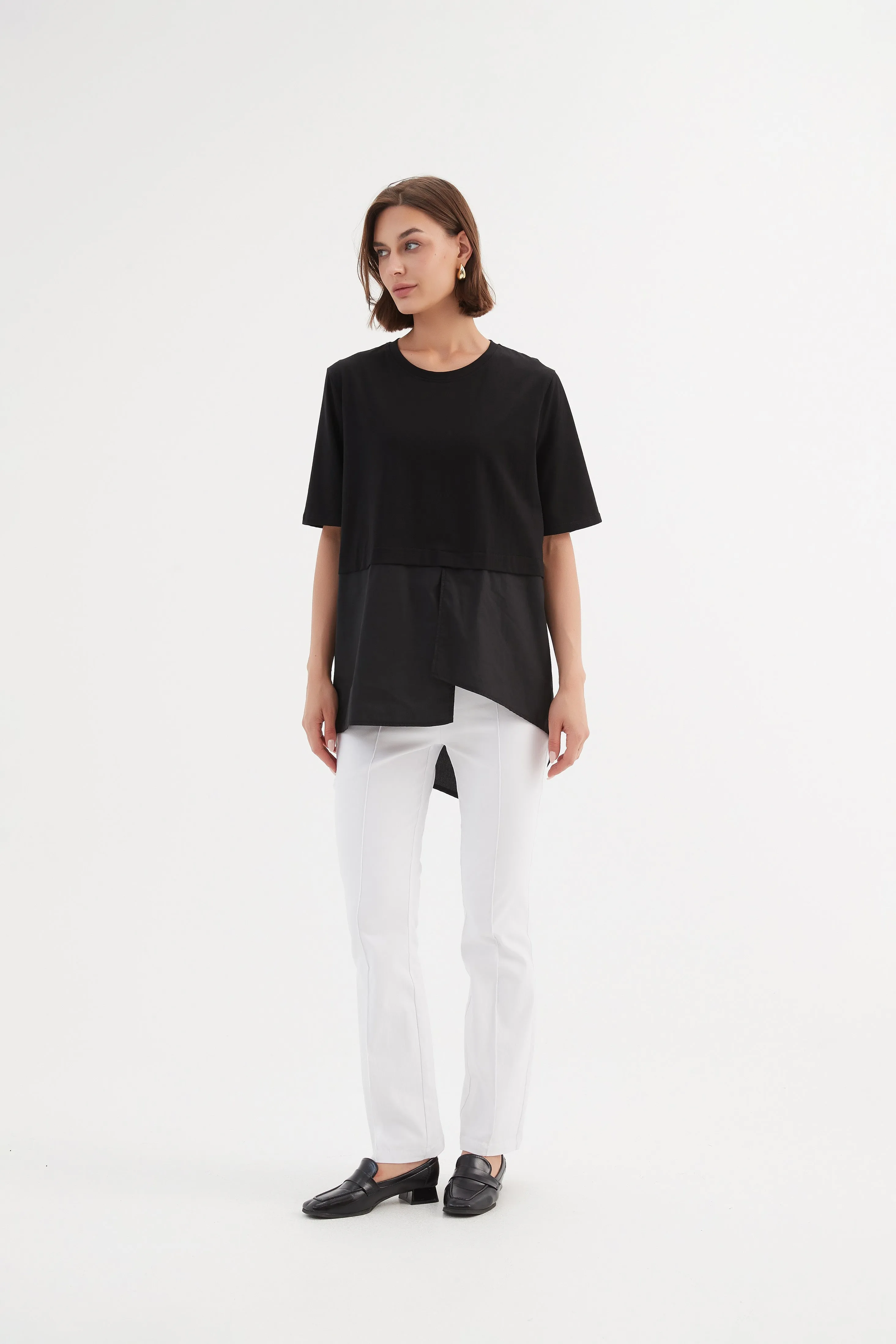 Tirelli Split Back Combi Tee Black