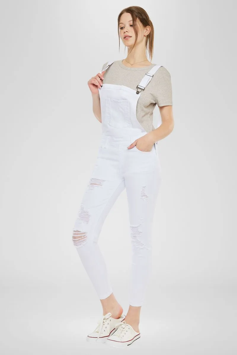 Topanga High Rise Ankle Skinny Overalls