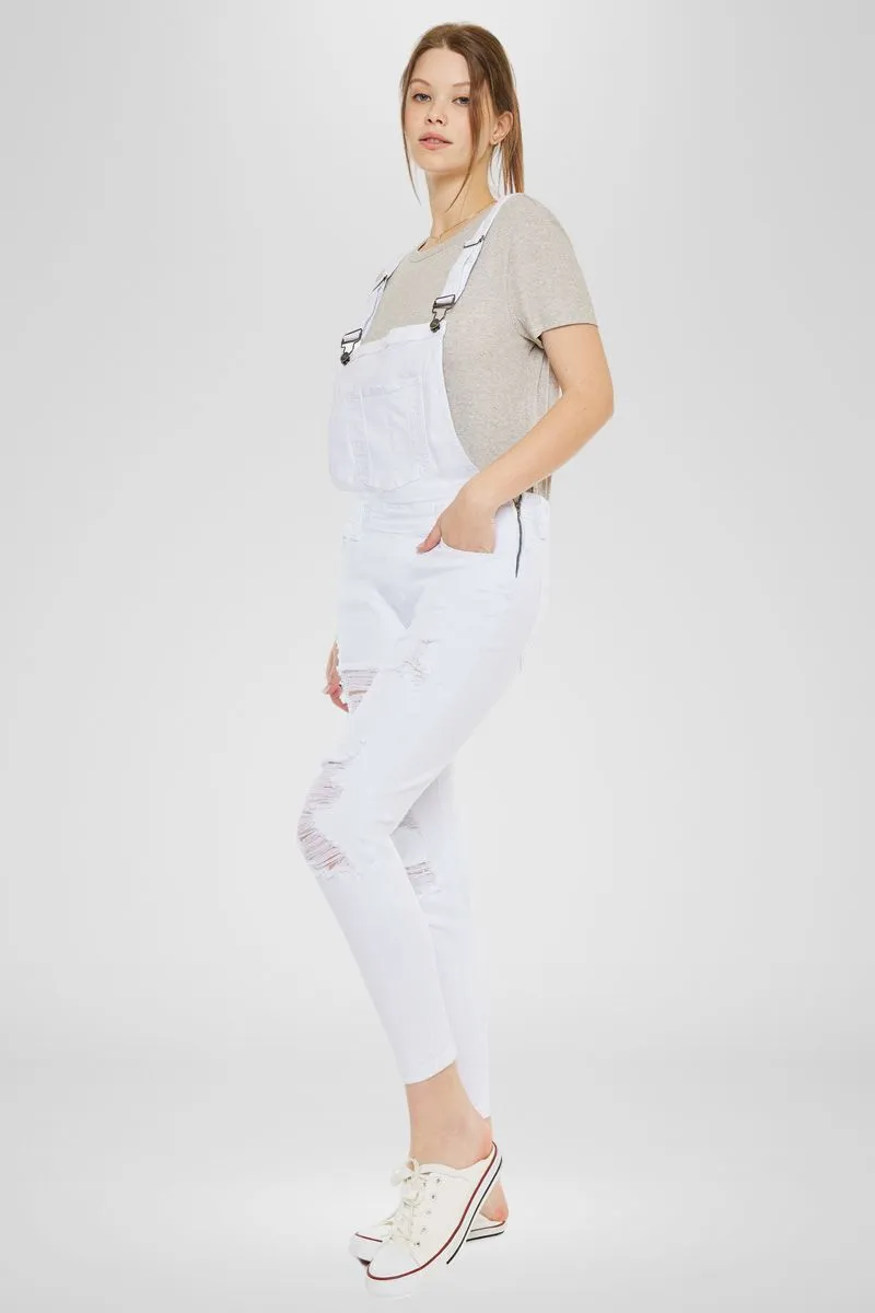 Topanga High Rise Ankle Skinny Overalls