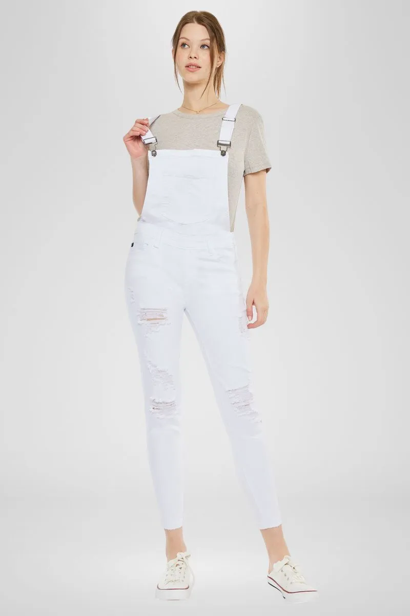 Topanga High Rise Ankle Skinny Overalls