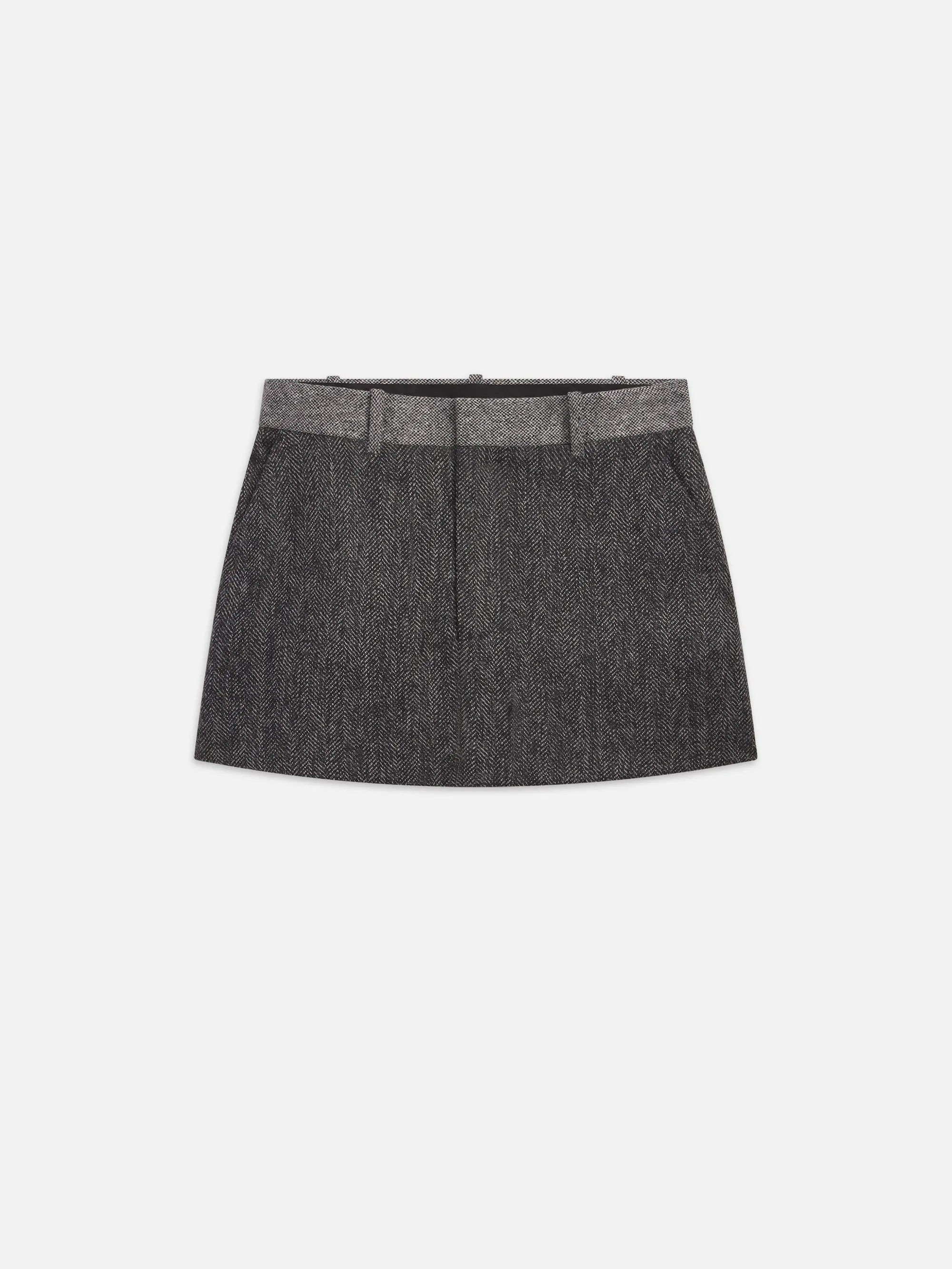 Tweed Suiting Skirt -- Check Multi