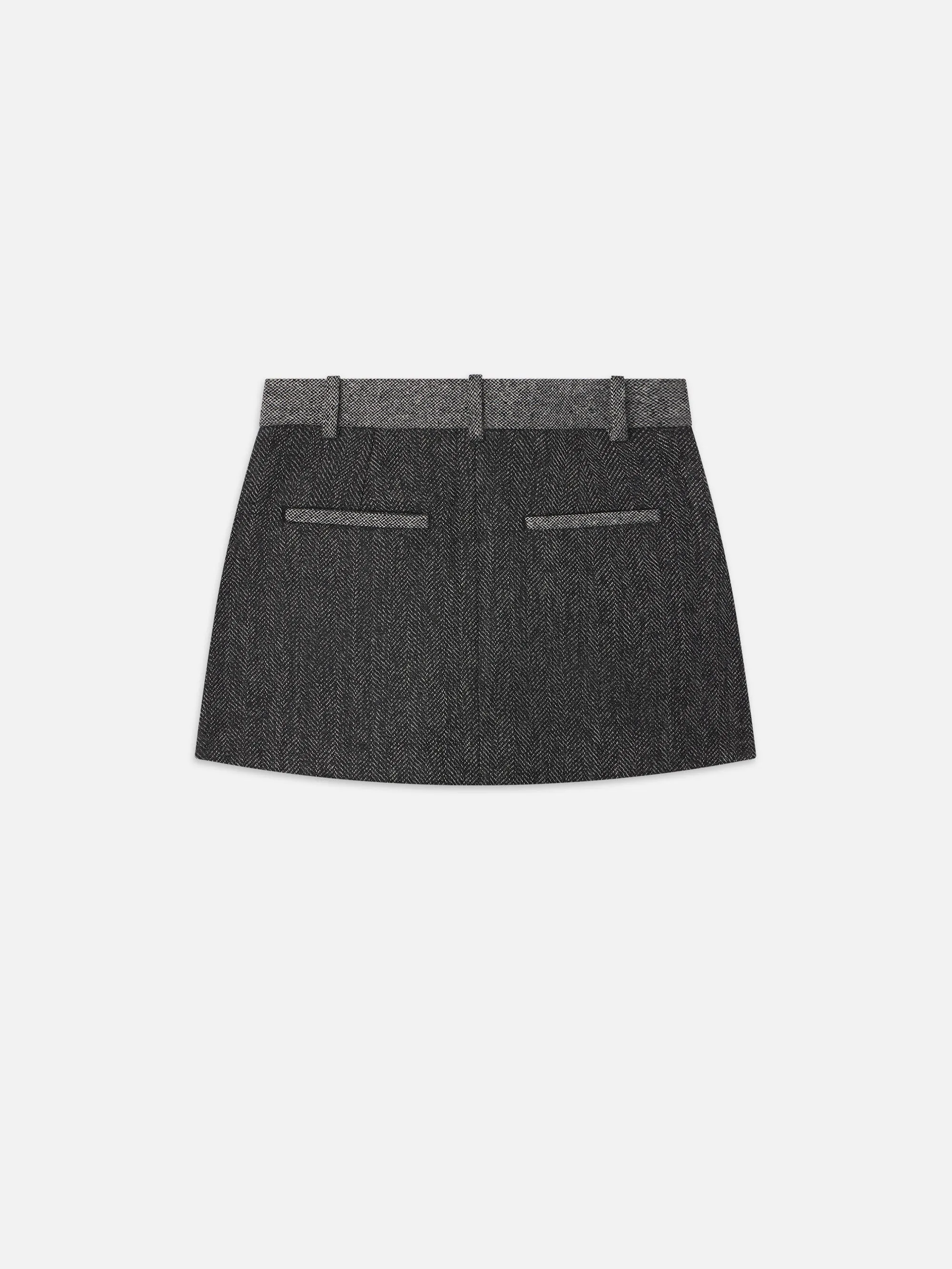 Tweed Suiting Skirt -- Check Multi