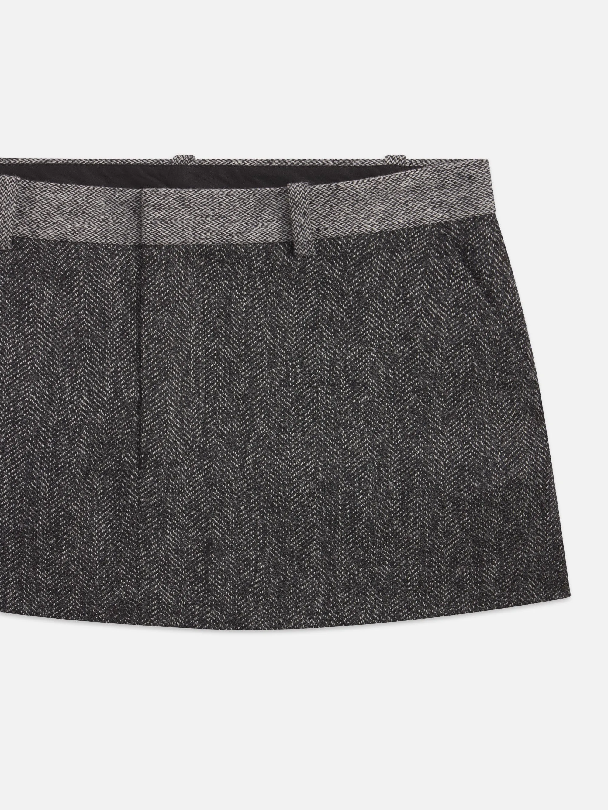 Tweed Suiting Skirt -- Check Multi
