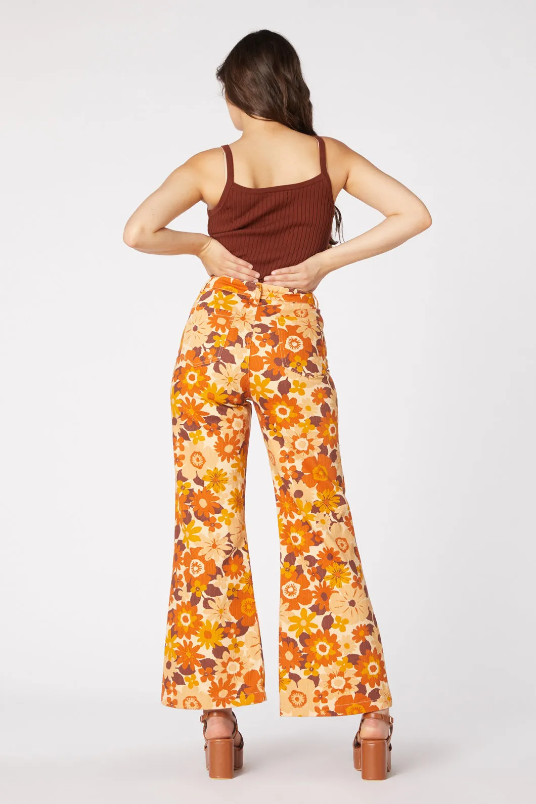 Twiggy Floral Flare Jean