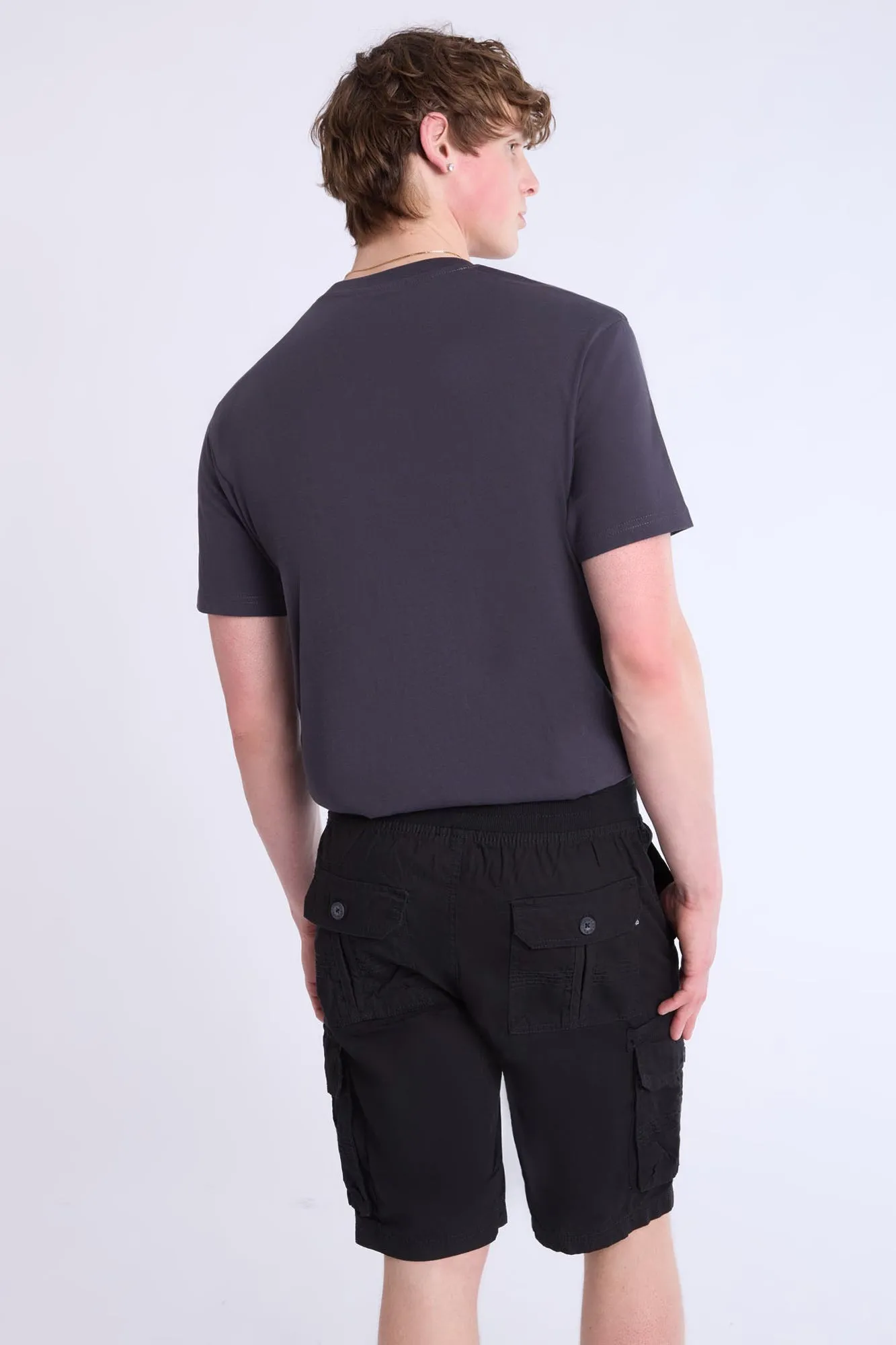 Twill Jogger Cargo Shorts