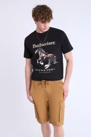 Twill Jogger Cargo Shorts