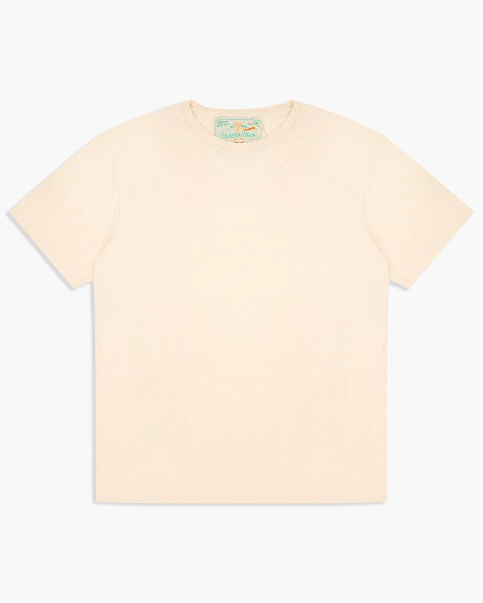 Upstate Stock 50/50 Upcycled Cotton Classic Tee - Natural Scour