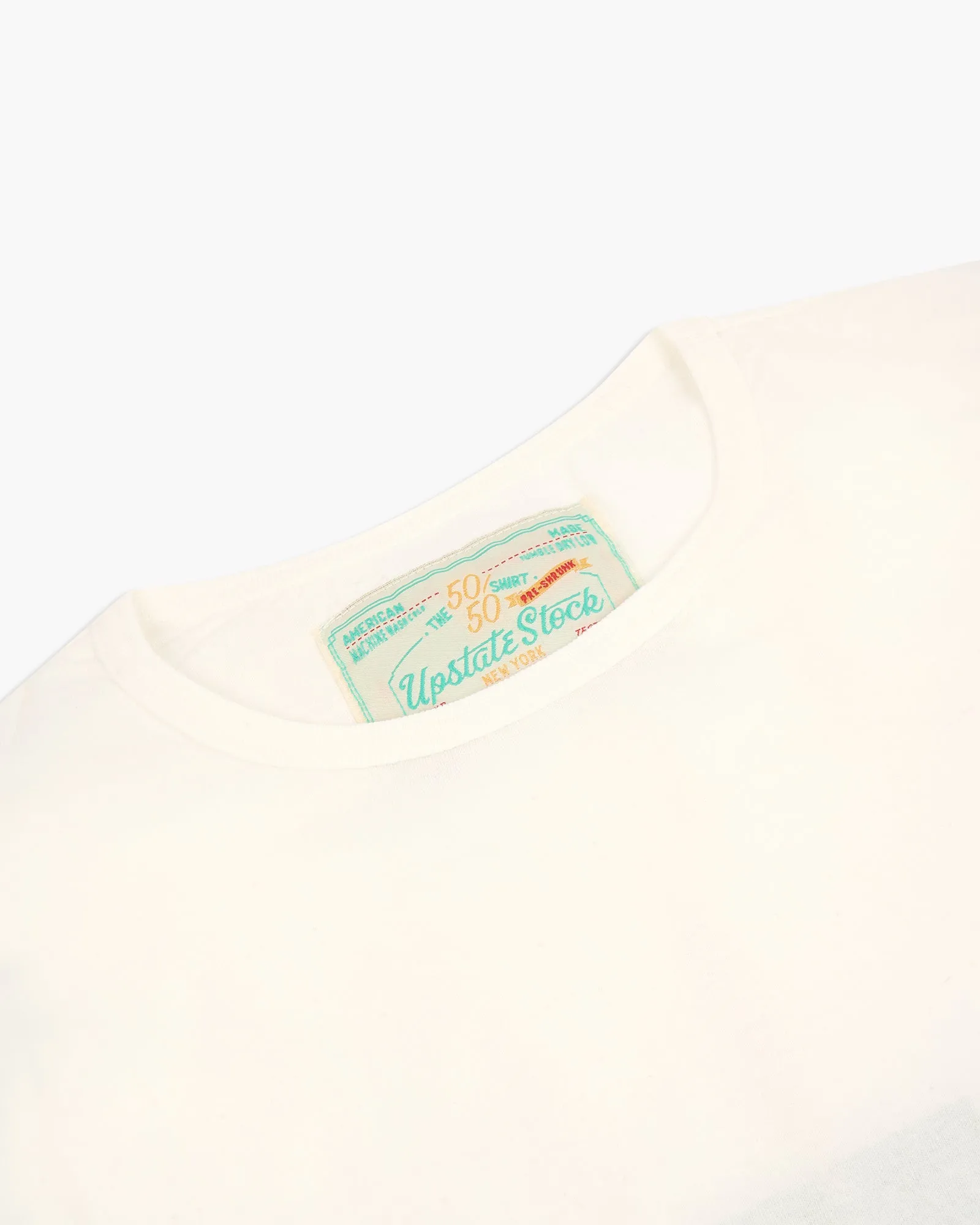 Upstate Stock 50/50 Upcycled Cotton Classic Tee - White