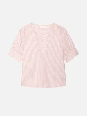 V-Neck Popover Top -- Azalea Multi