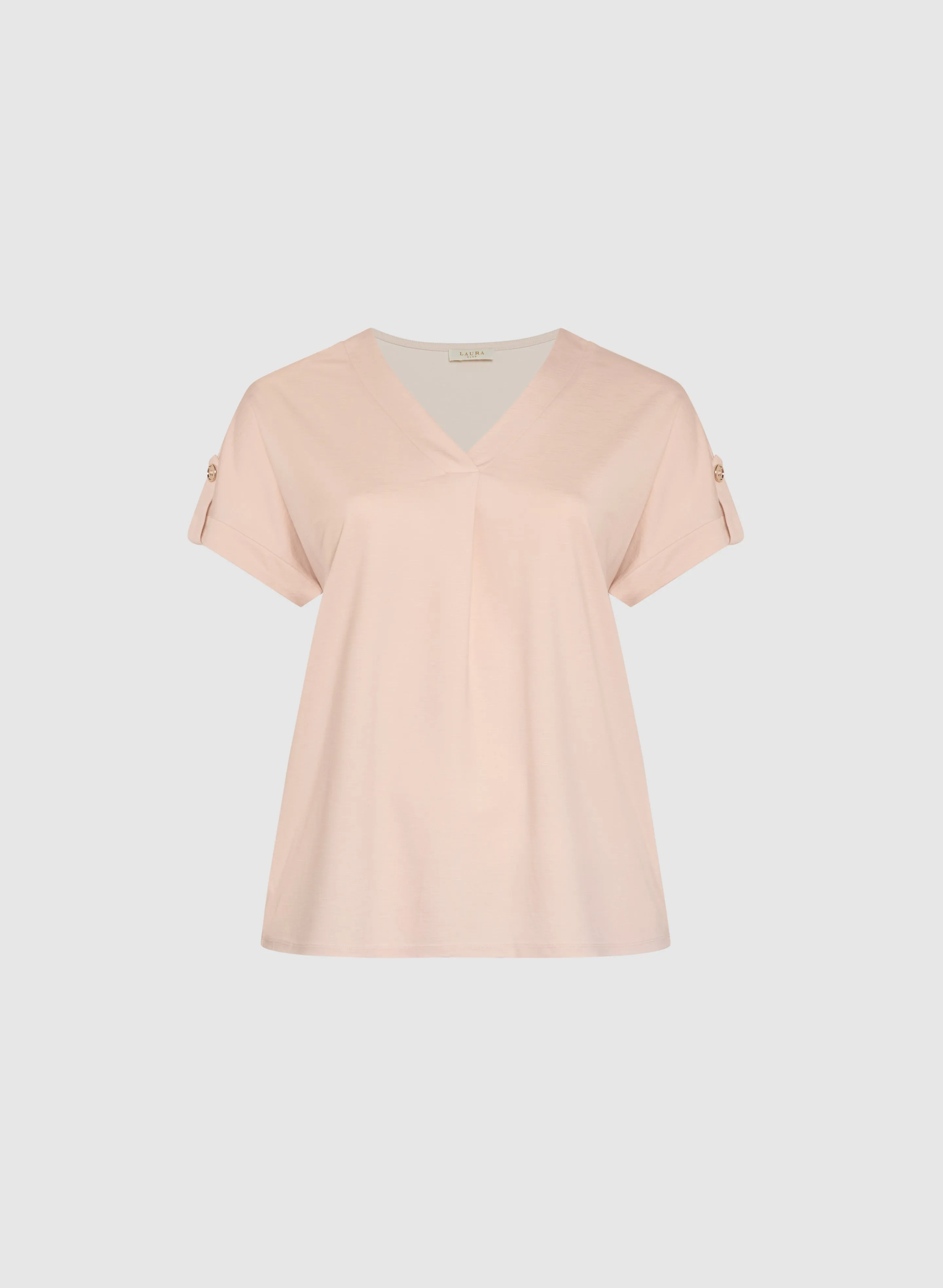 V-Neck Slub T-Shirt