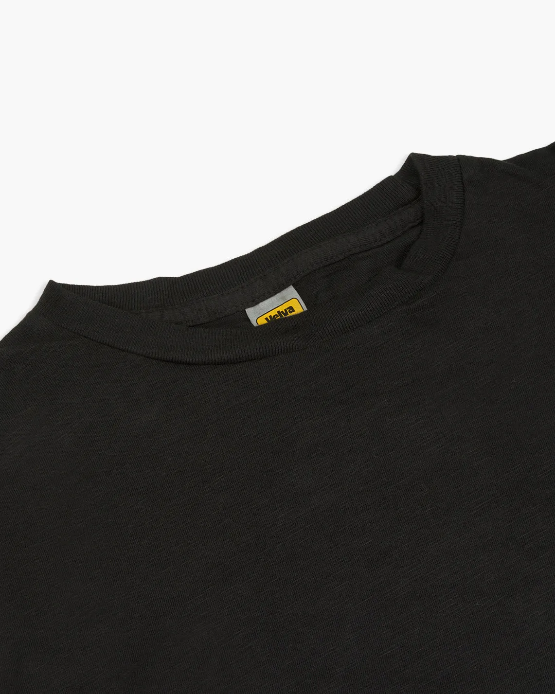 Velva Sheen Rolled L/S Regular Tee - Black