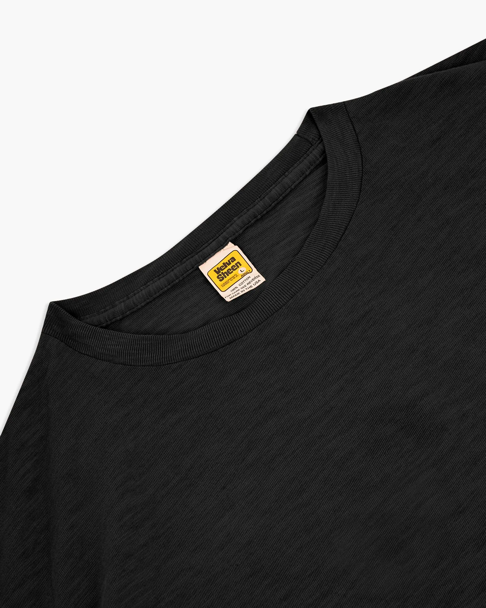 Velva Sheen Rolled S/S Regular Tee - Black
