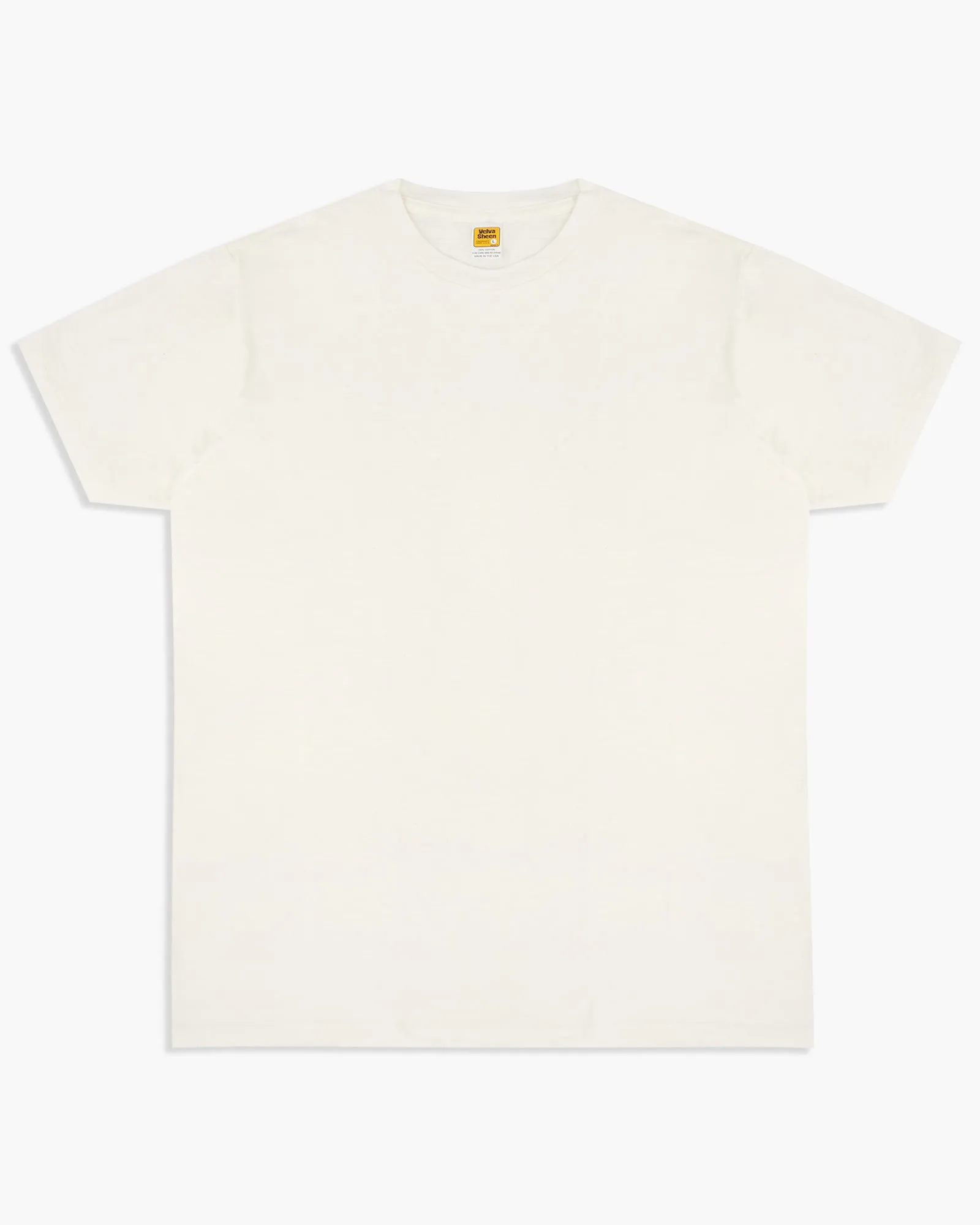 Velva Sheen Rolled S/S Regular Tee - White