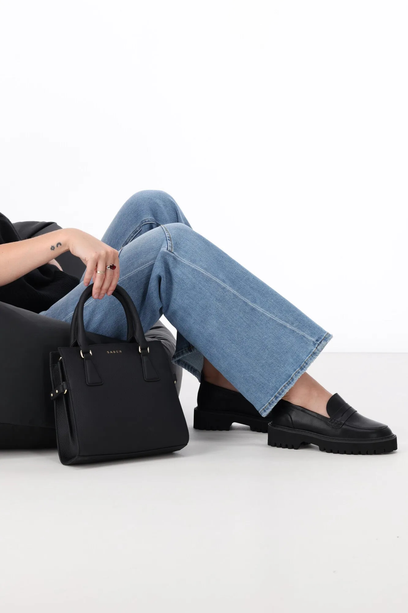 Verali Neon Chunky Loafer Black