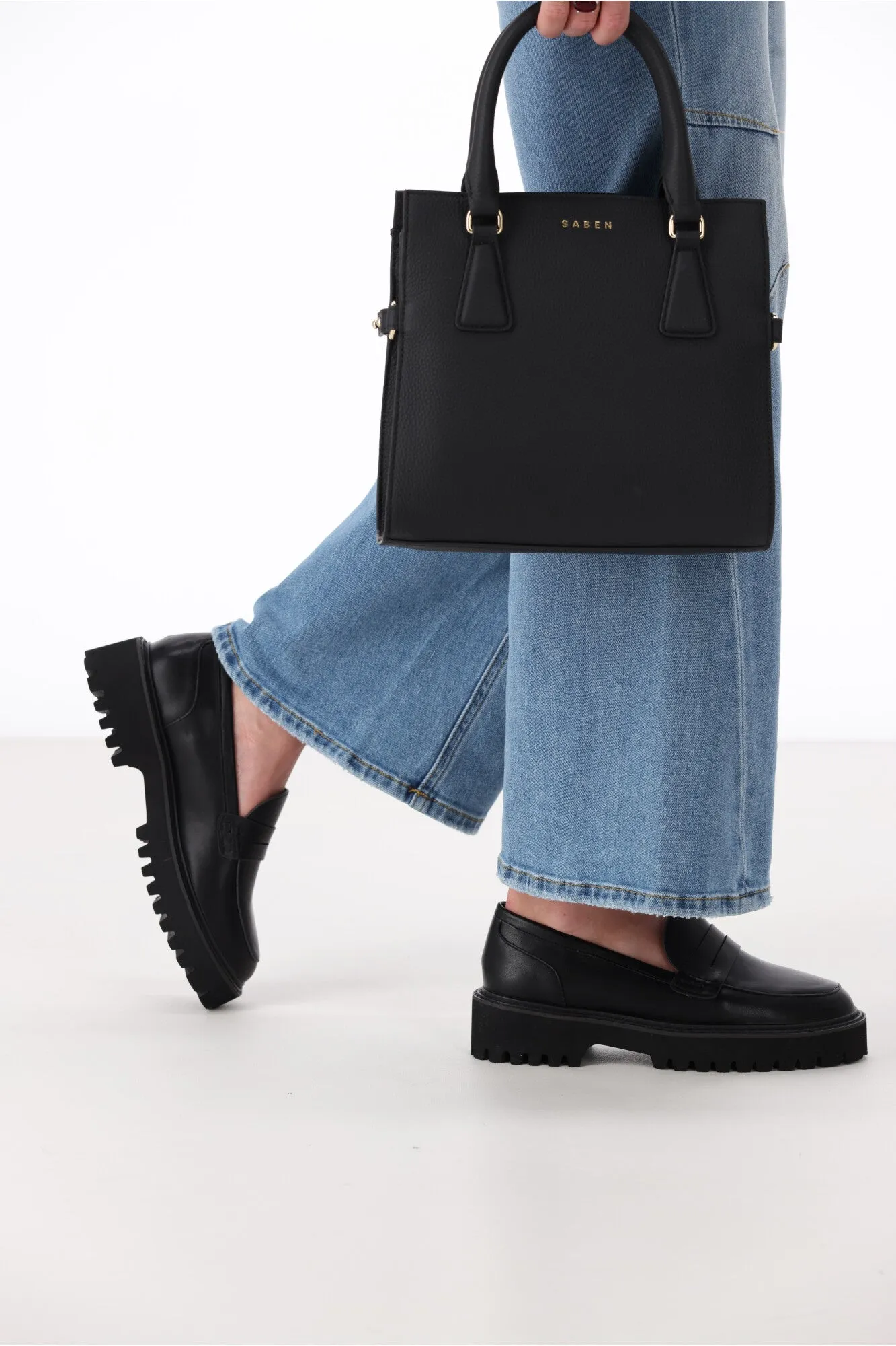 Verali Neon Chunky Loafer Black