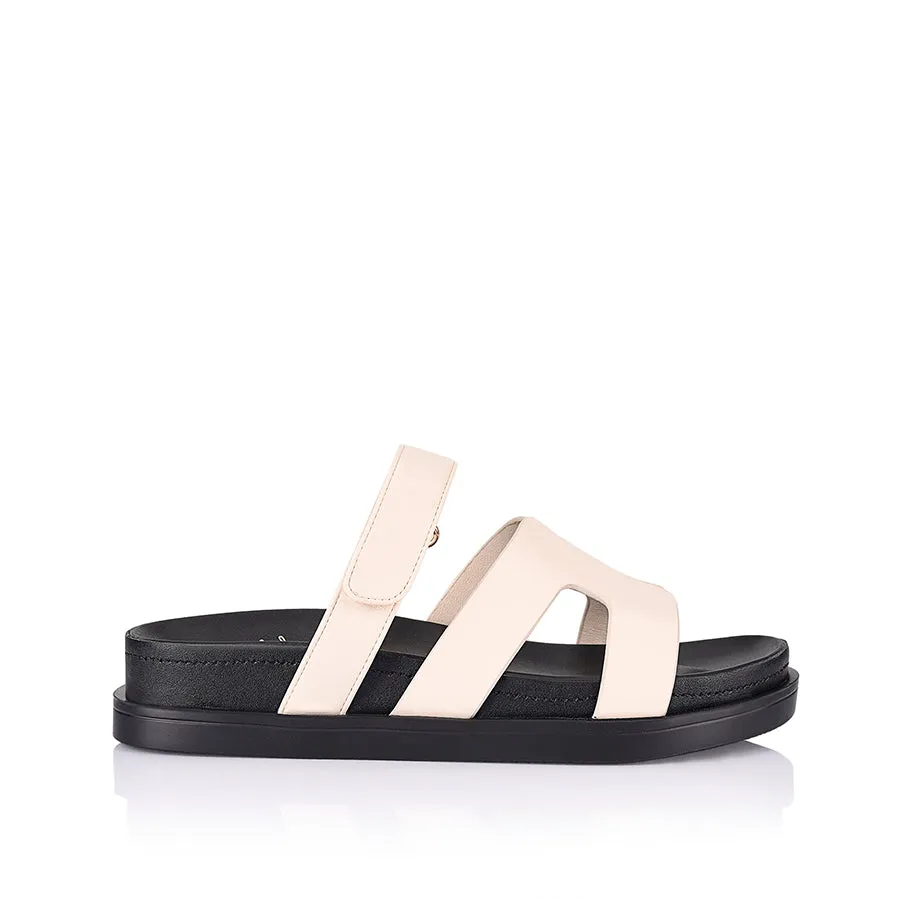 Verali Oswald Footbed Slides Bone