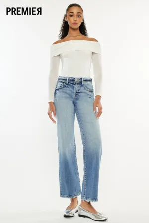 Veronica Premier High Rise Slim Wide Leg Jeans