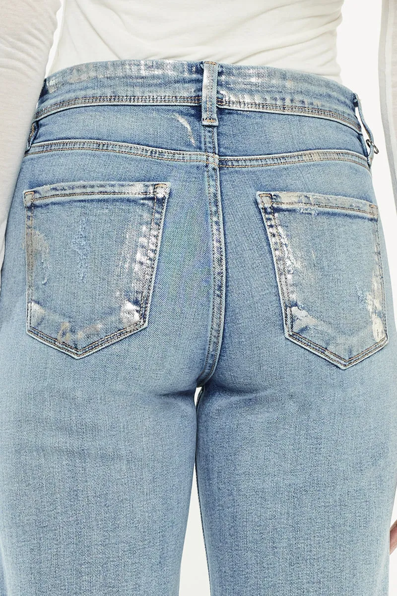 Veronica Premier High Rise Slim Wide Leg Jeans
