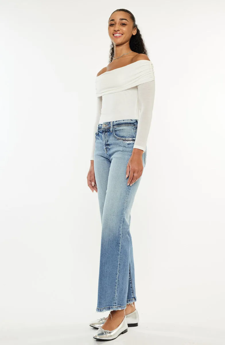 Veronica Premier High Rise Slim Wide Leg Jeans