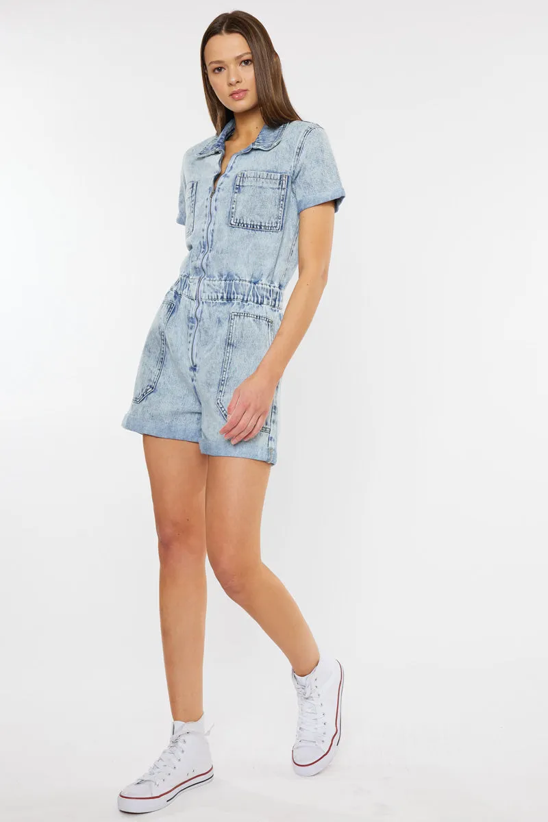 Victoria Short Sleeve Romper