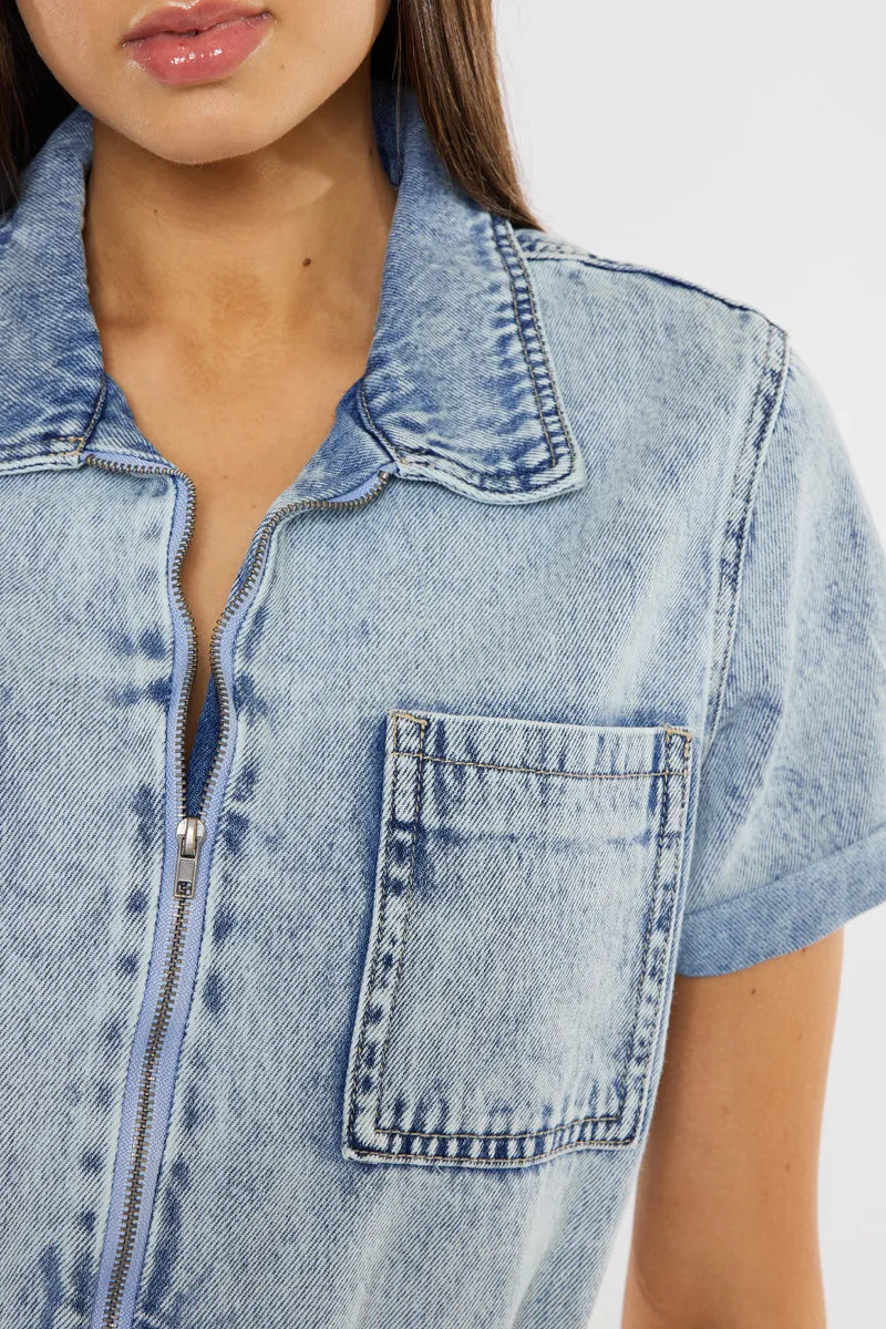 Victoria Short Sleeve Romper