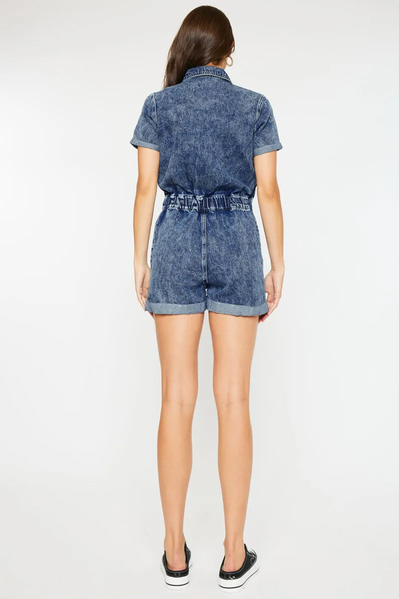 Victoria Short Sleeve Romper