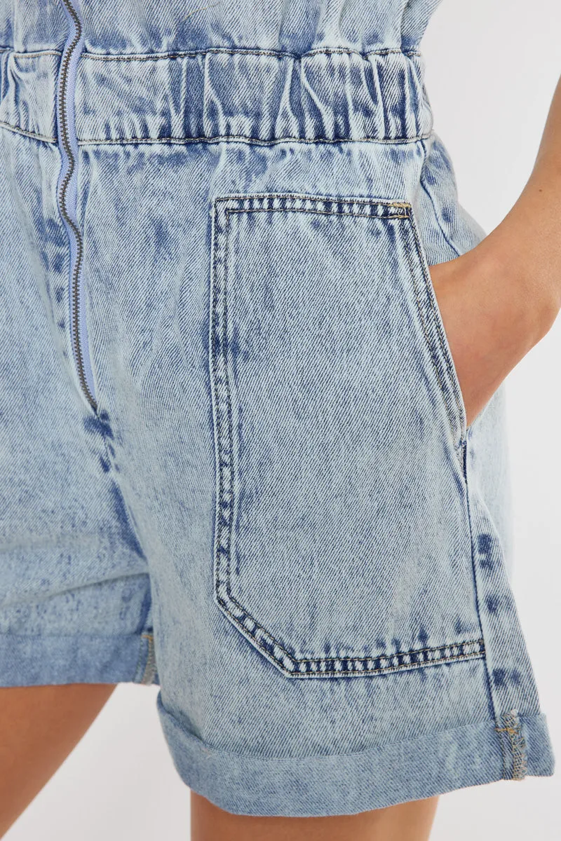 Victoria Short Sleeve Romper