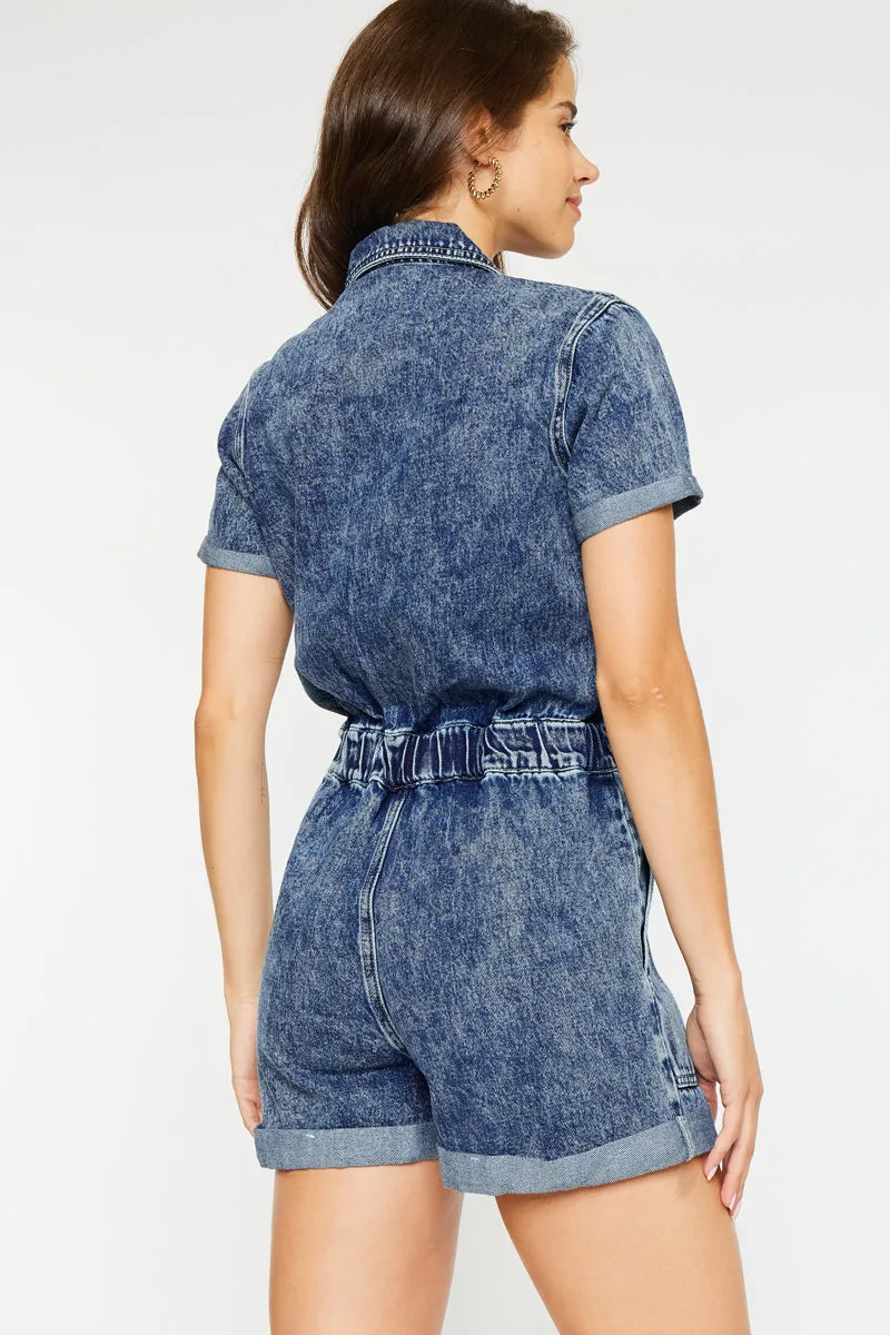 Victoria Short Sleeve Romper