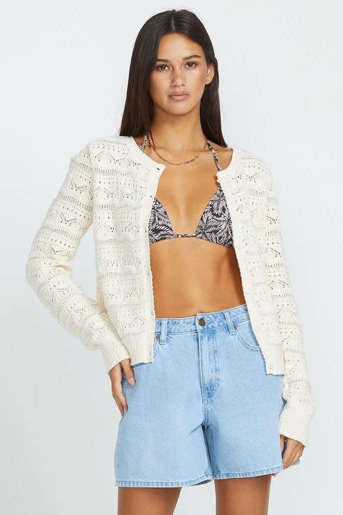 Volcom Baby Gurrl Cardi Bone