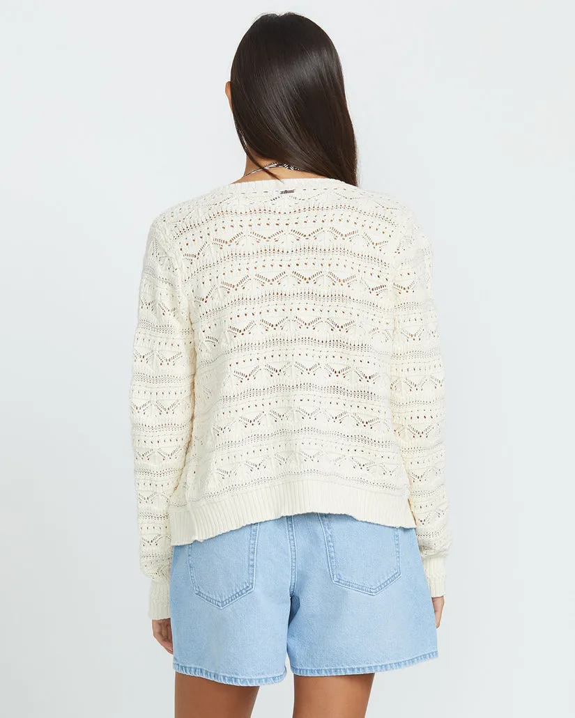Volcom Baby Gurrl Cardi Bone