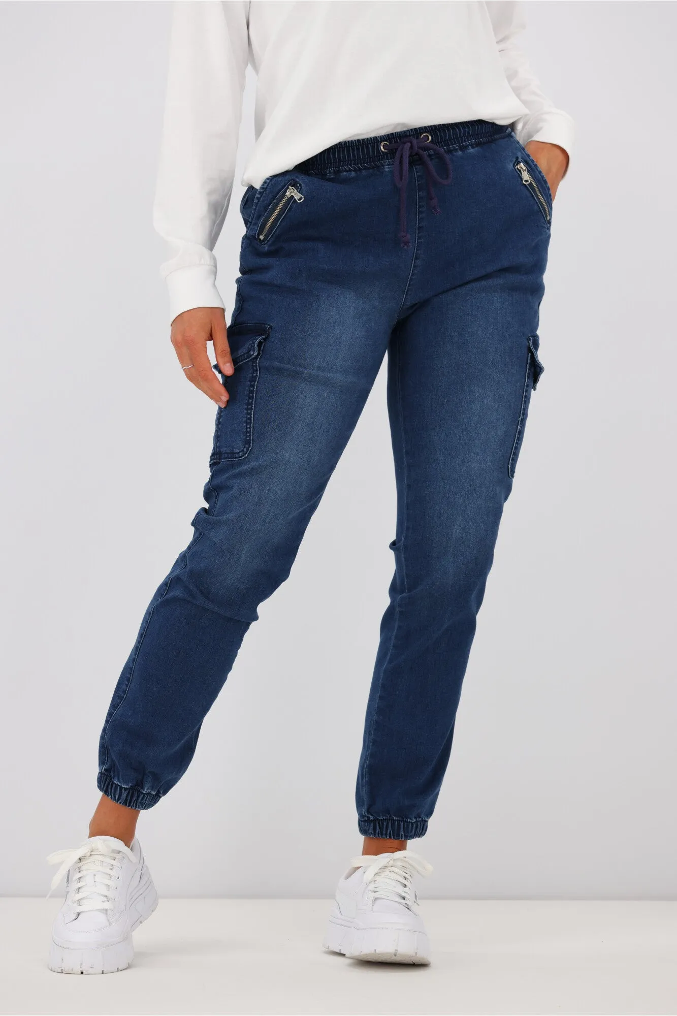 Wakee Denim Billie Cargo Jean Blue