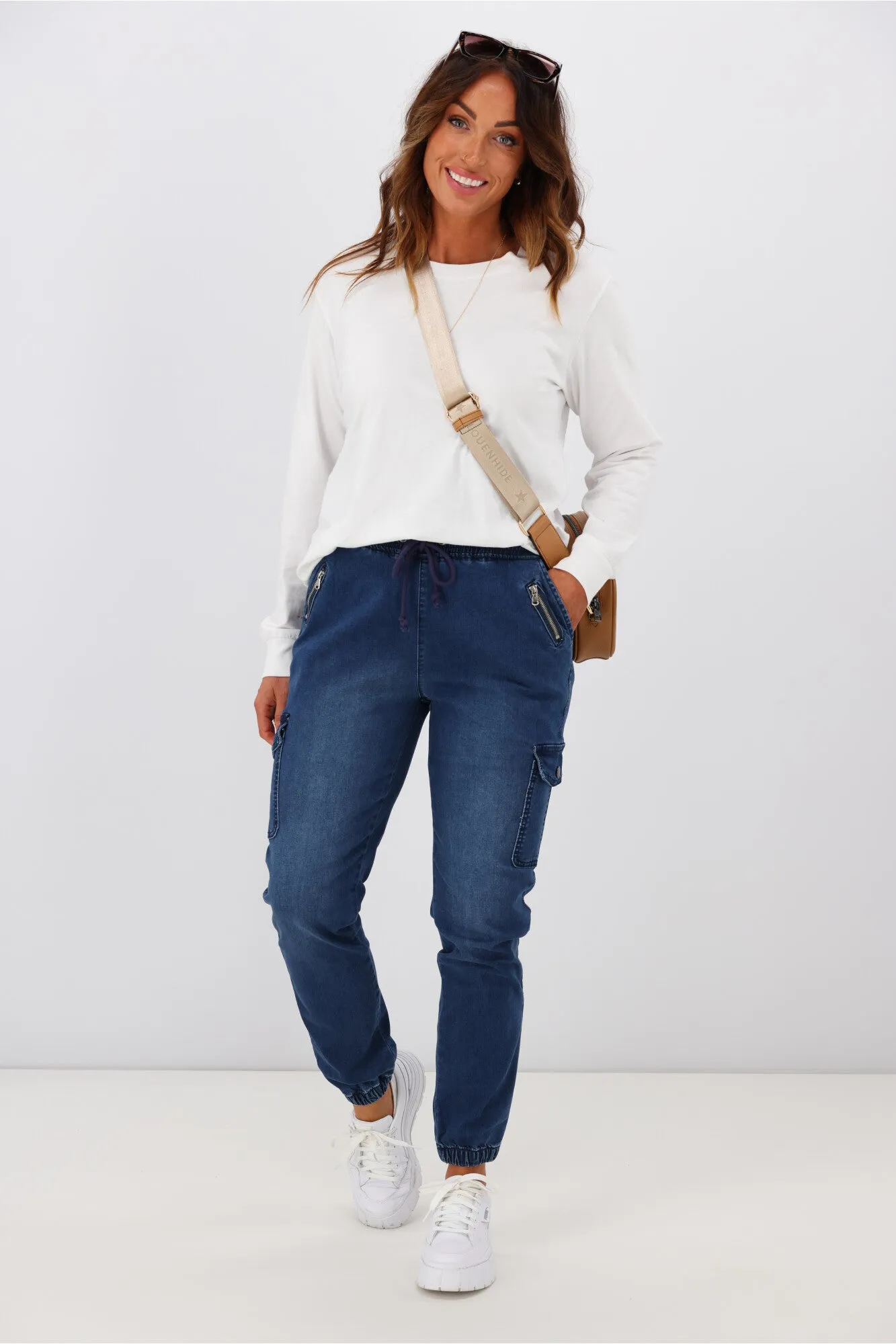 Wakee Denim Billie Cargo Jean Blue