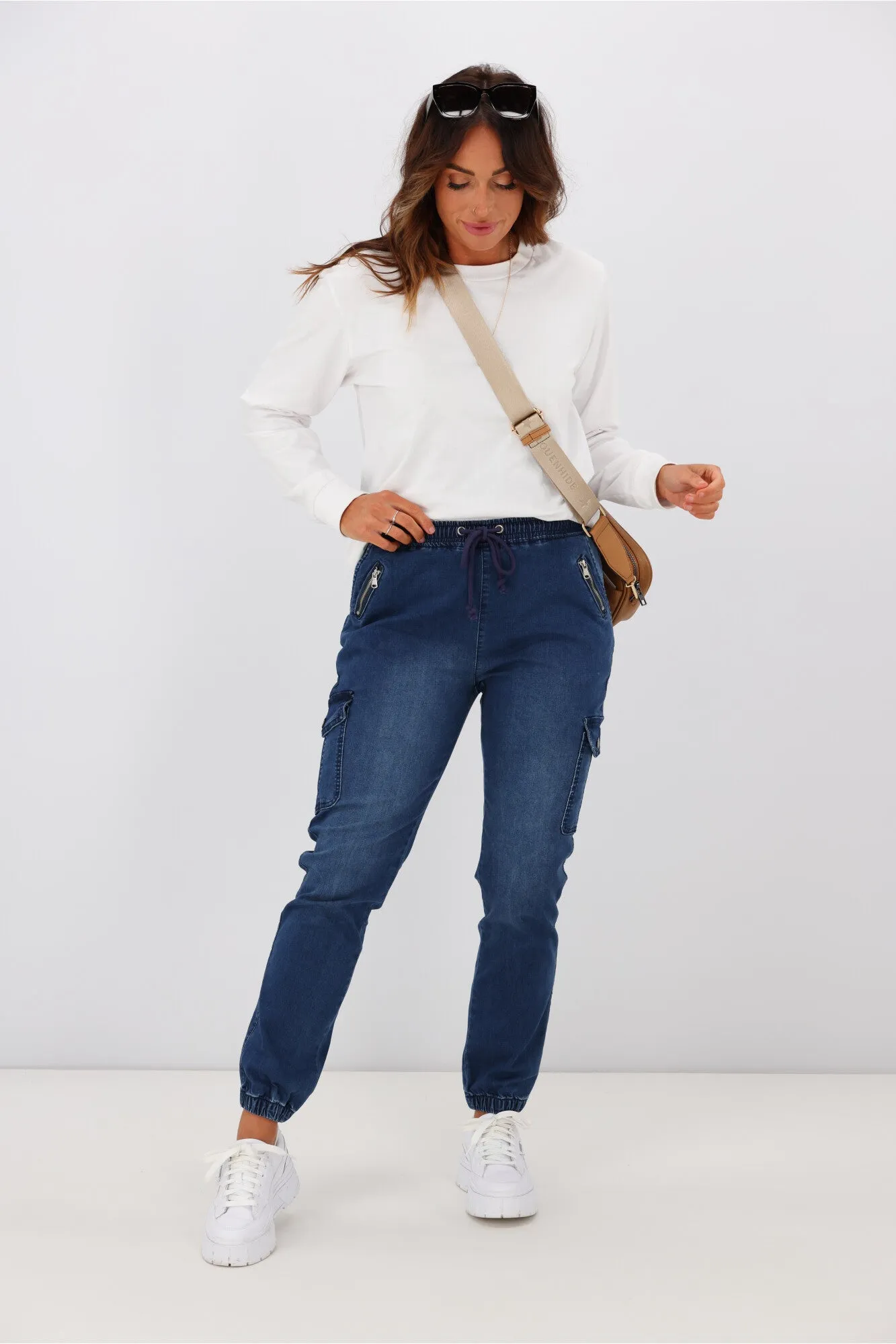 Wakee Denim Billie Cargo Jean Blue