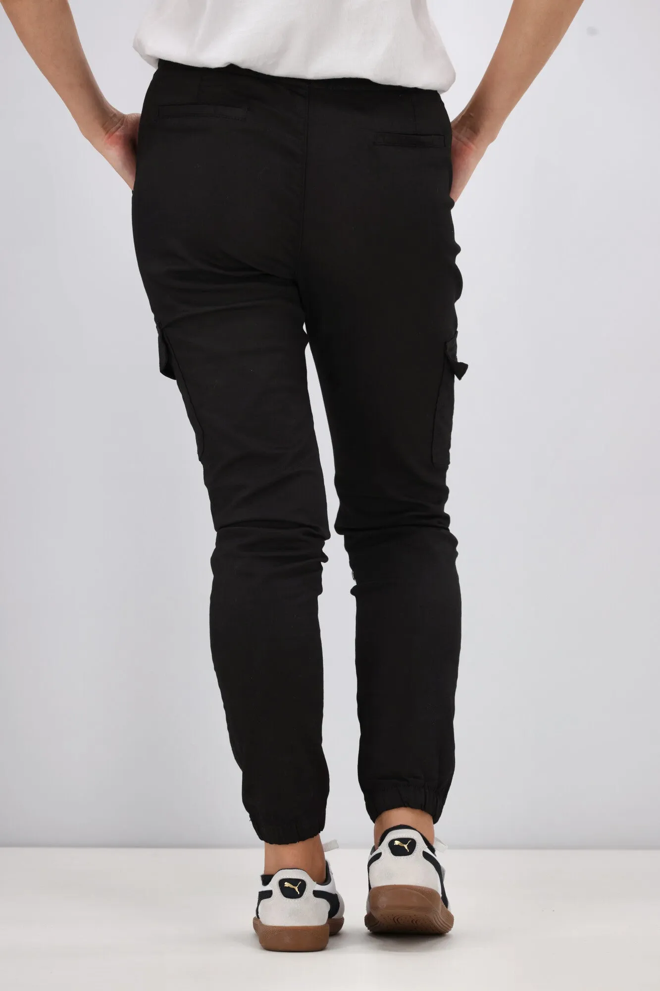 Wakee Denim Stevie Cargo Jean Black