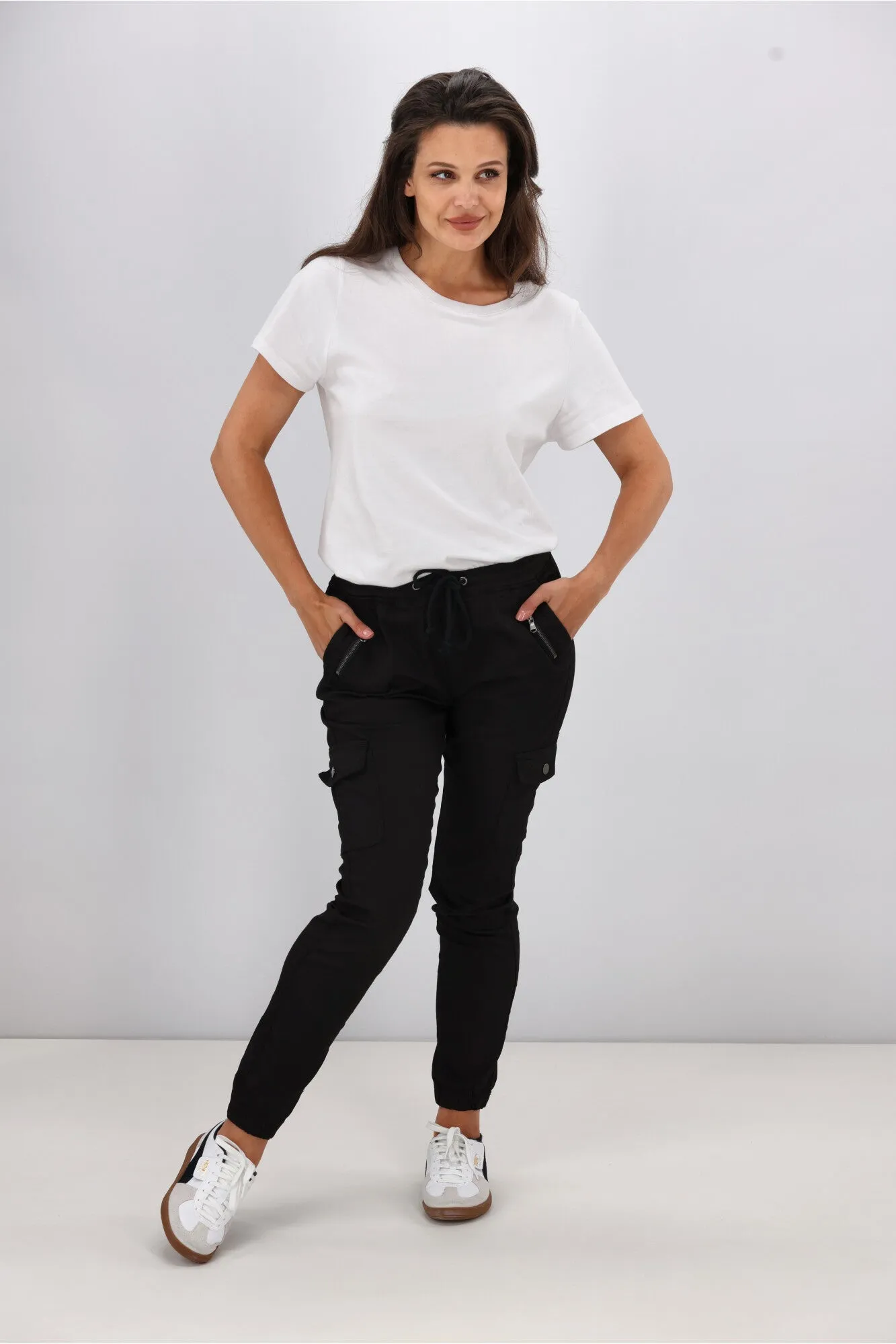 Wakee Denim Stevie Cargo Jean Black