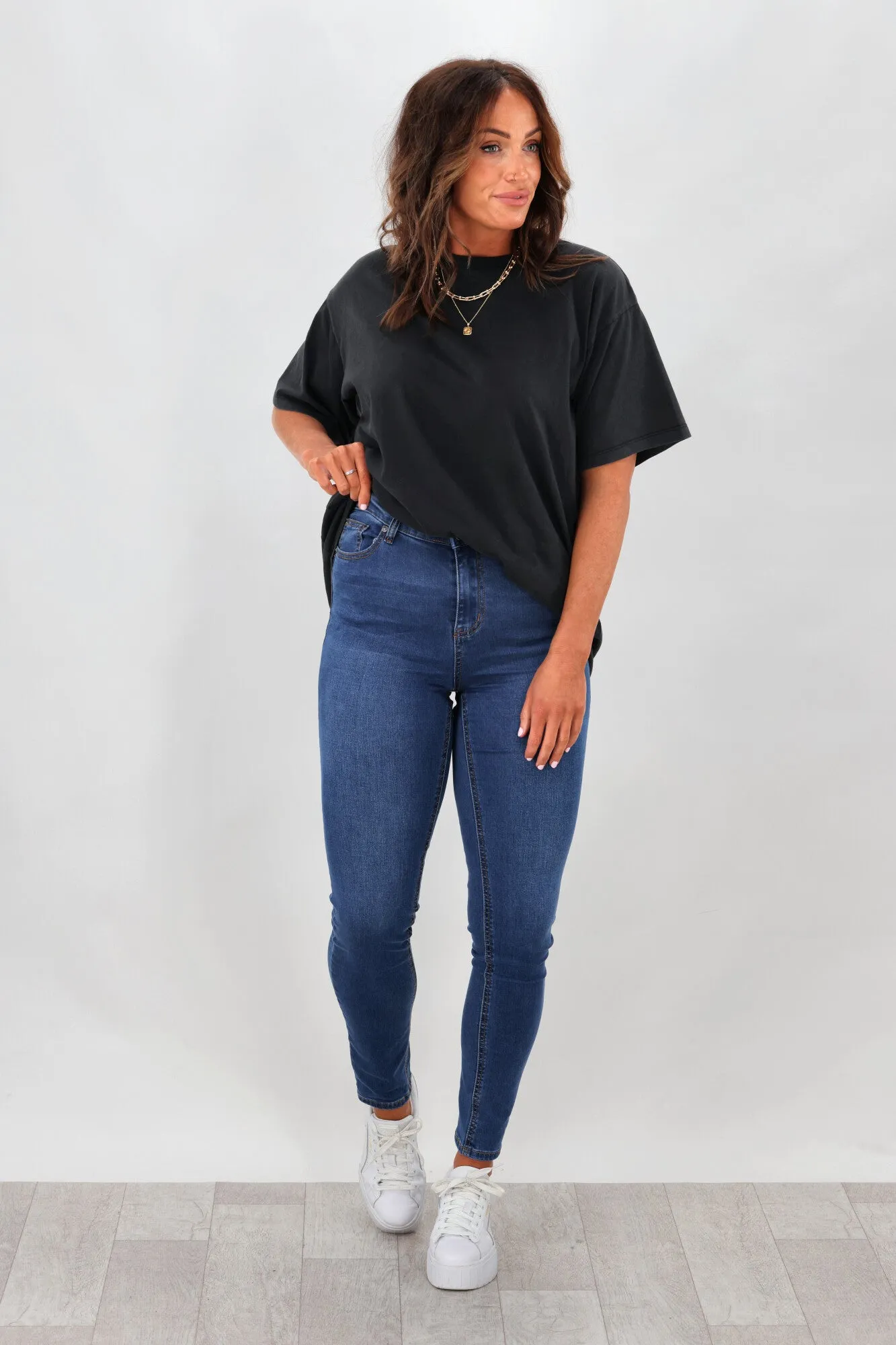 Wakee Reilly Skinny Leg Jean Indigo
