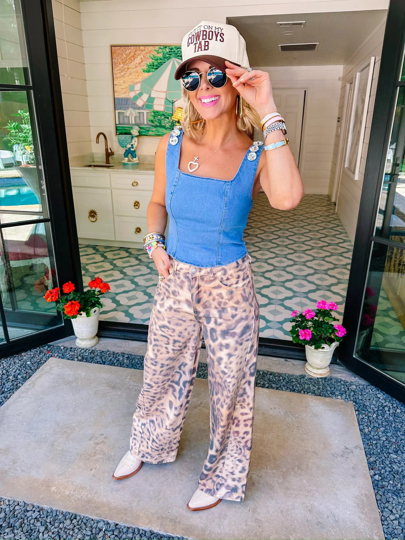 WALK ON THE WILD SIDE LEOPARD JEANS