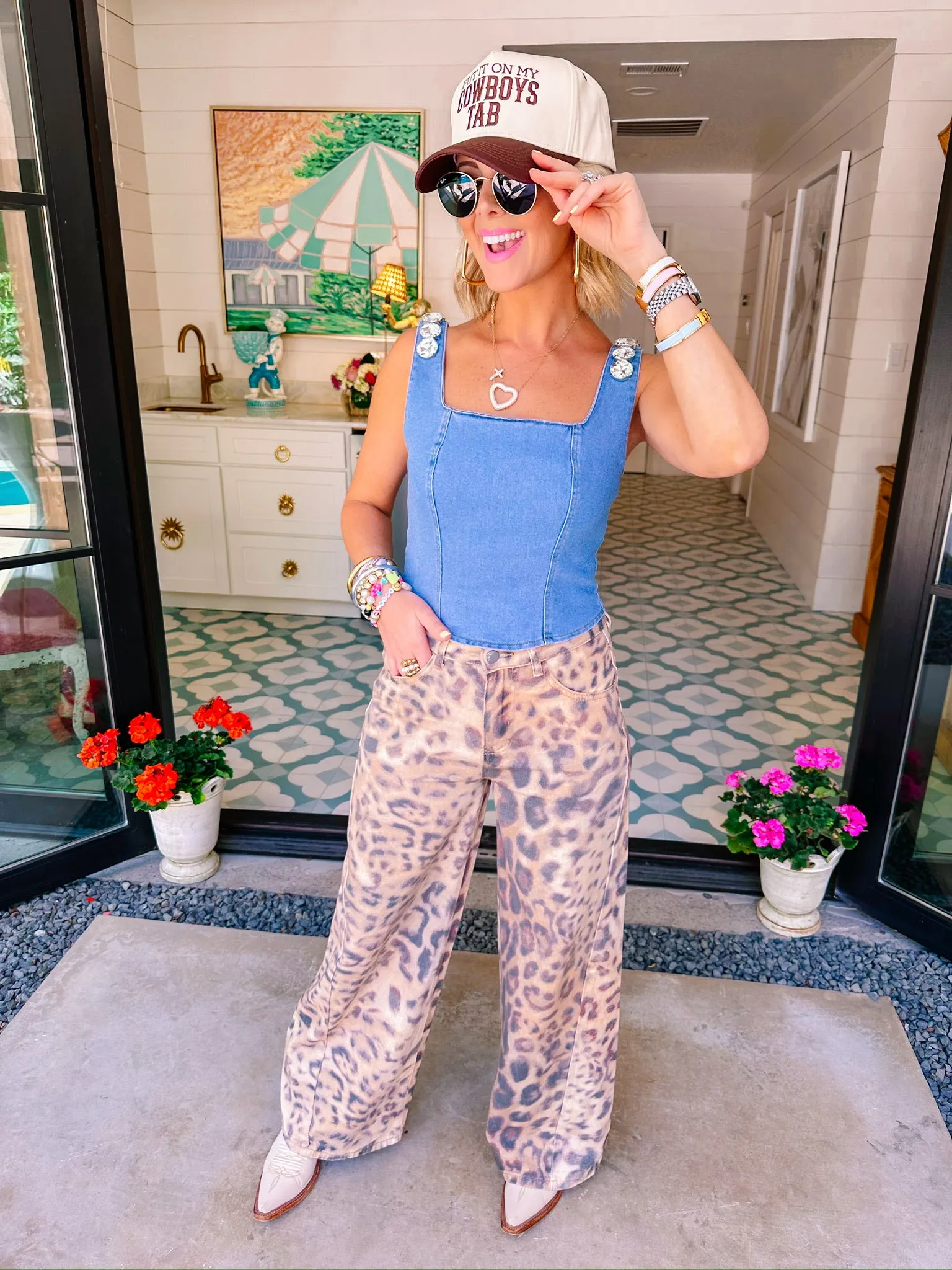 WALK ON THE WILD SIDE LEOPARD JEANS