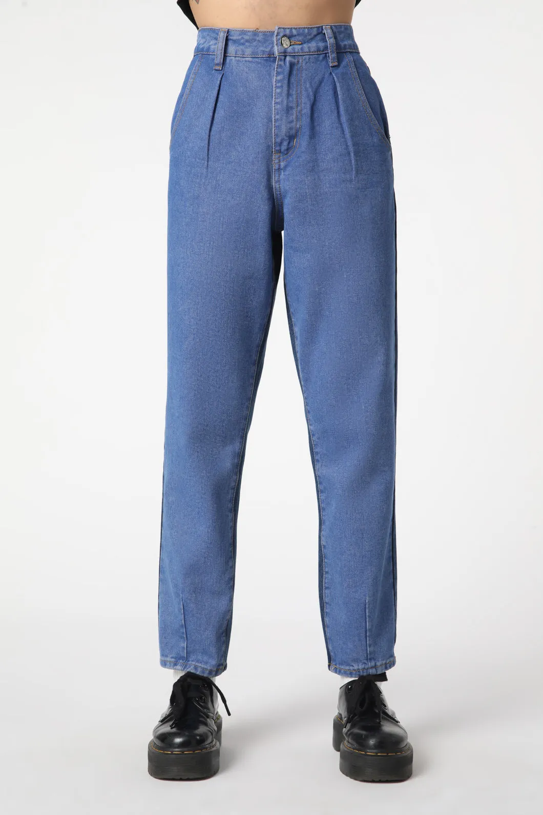 Washed Denim Goth Jean