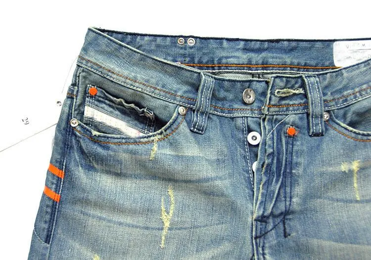 West Louis™ Famous Designer Cotton Jeans