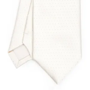 WHITE CEREMONIAL SILK SATIN TIE
