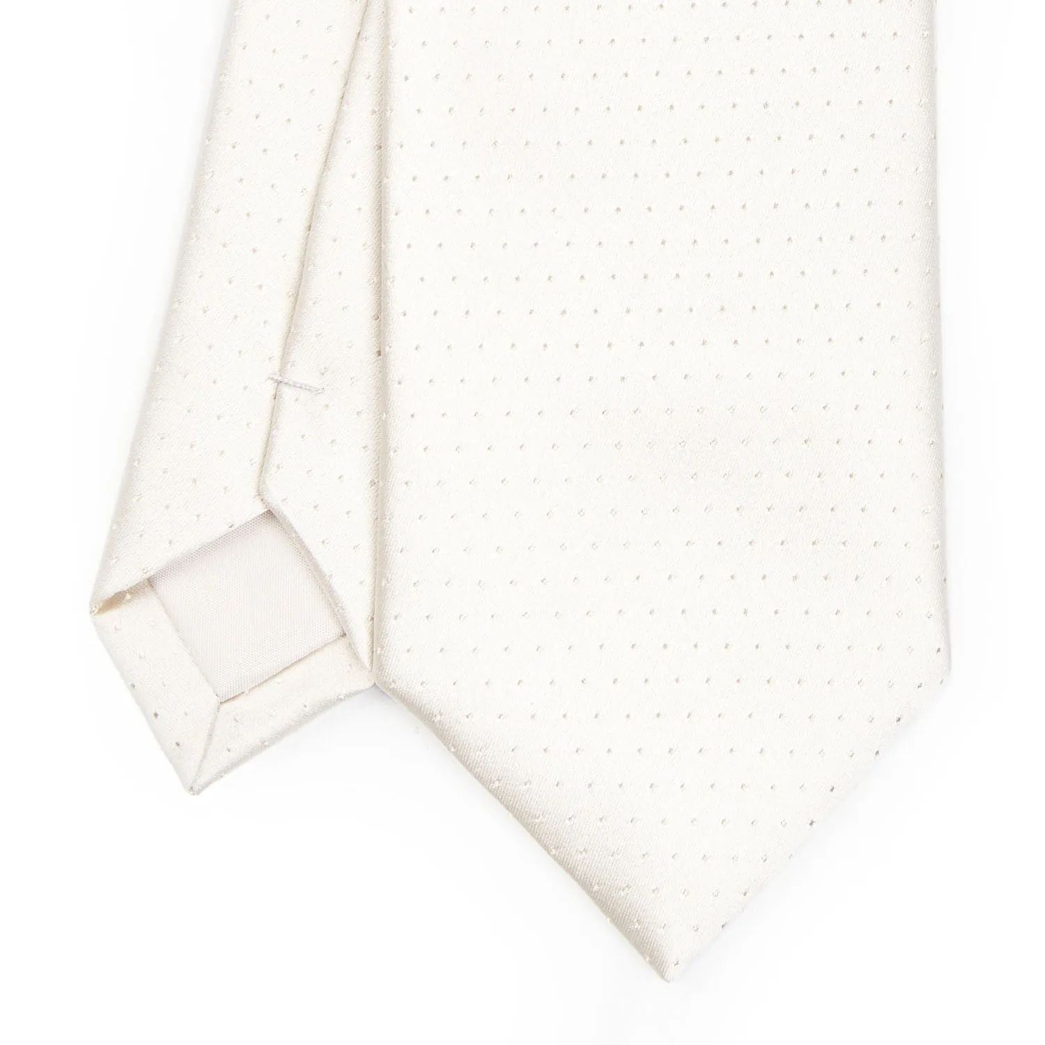 WHITE CEREMONIAL SILK SATIN TIE